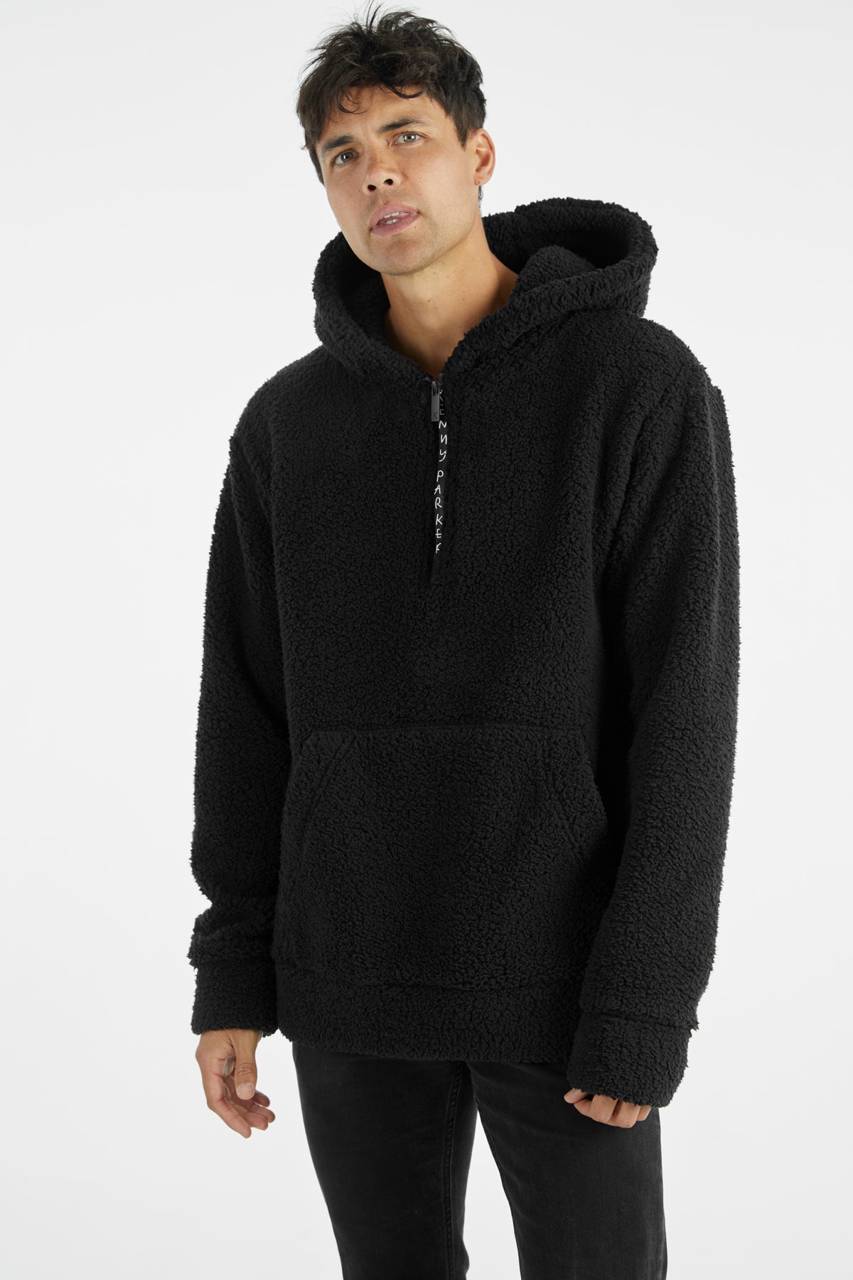 Black Zip Sherpa