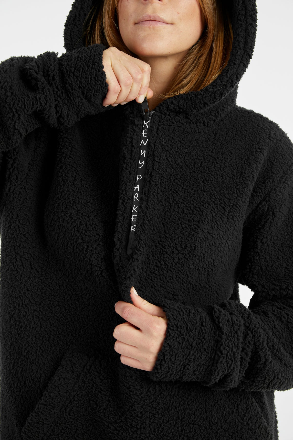 Black Zip Sherpa