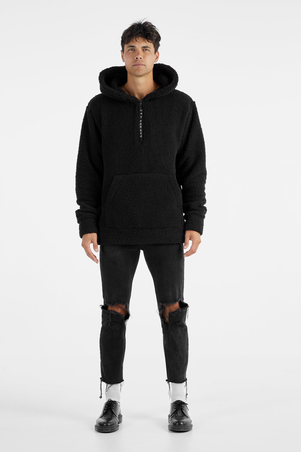 Black Zip Sherpa