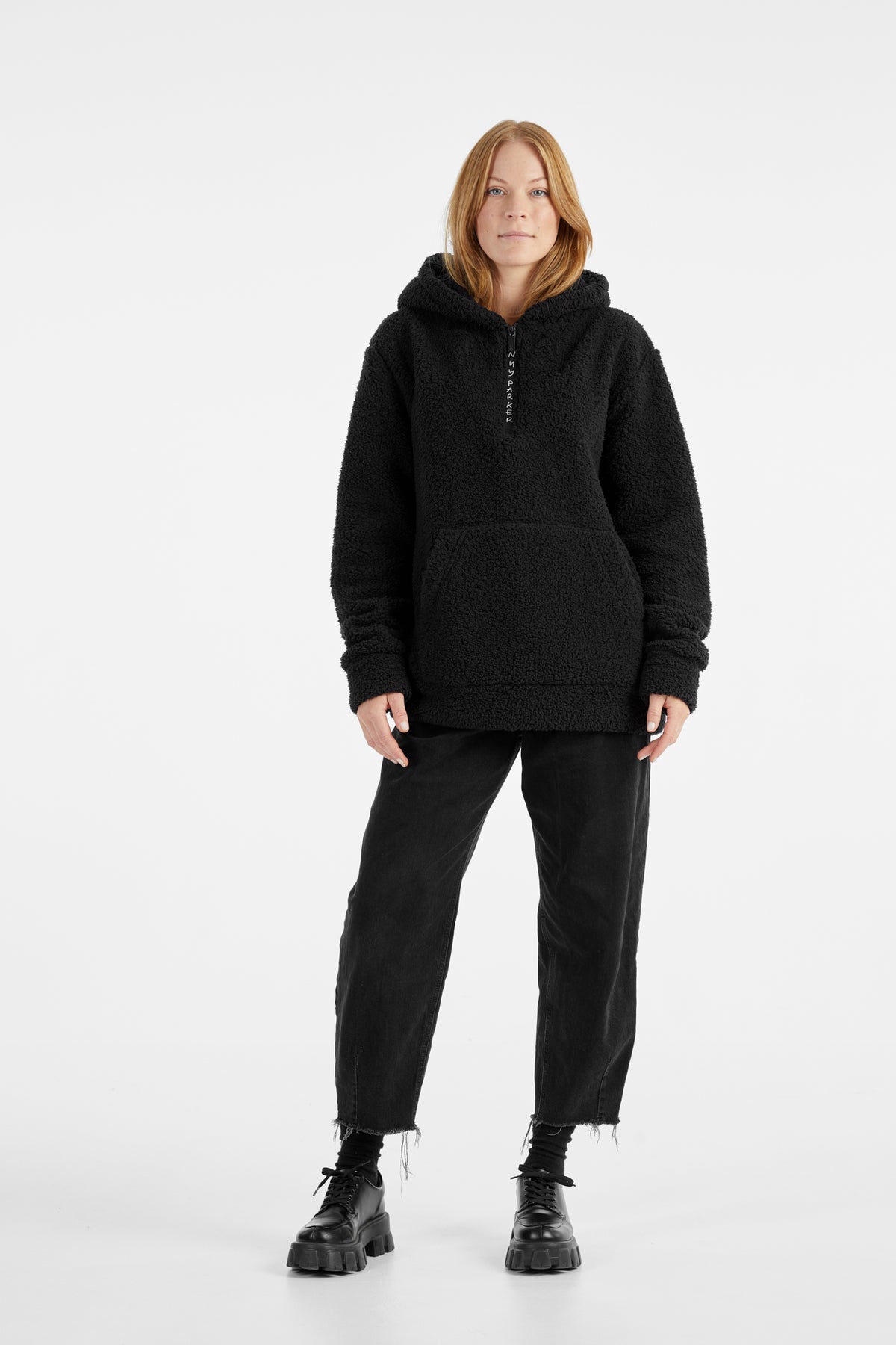Black Zip Sherpa
