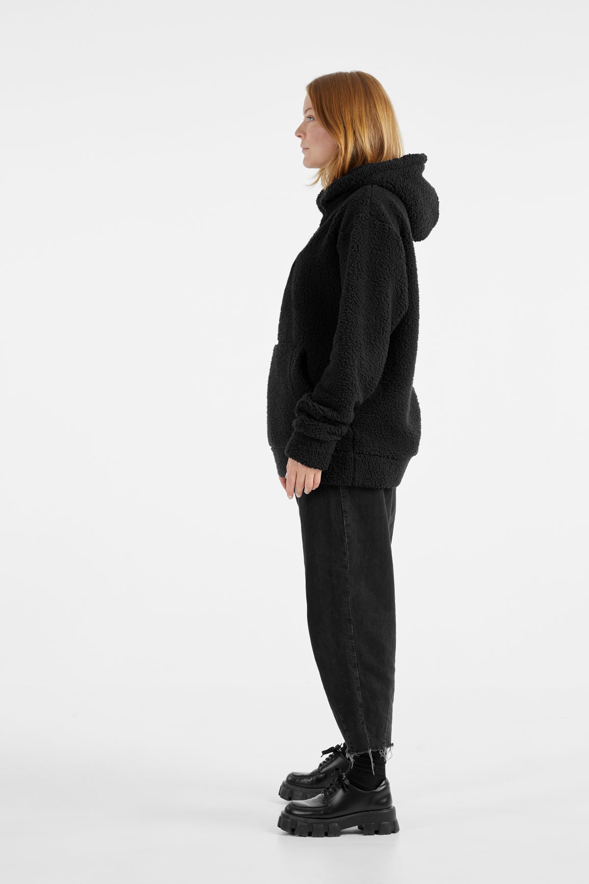 Black Zip Sherpa