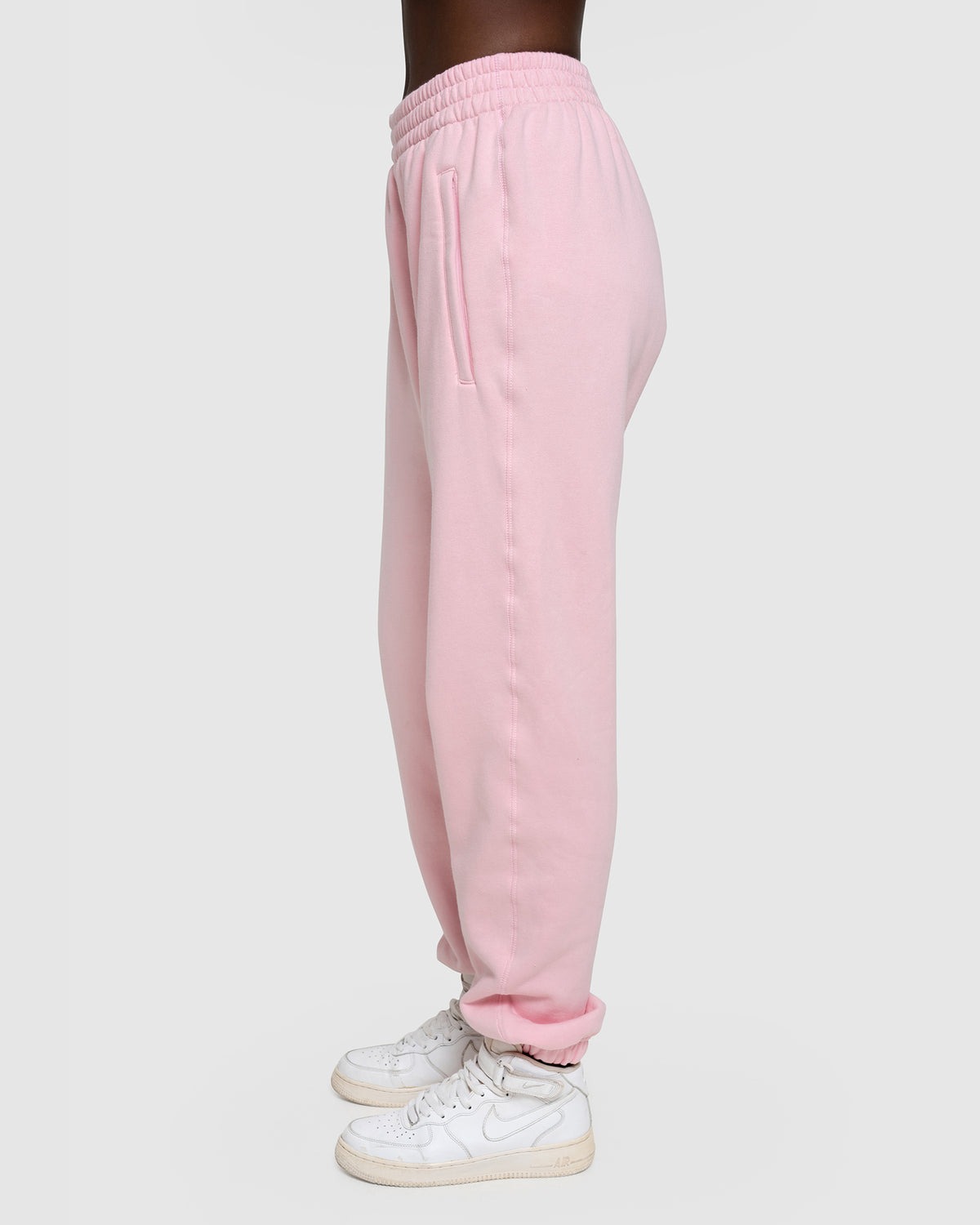 Pink Relaxed Fit Tracky Pants